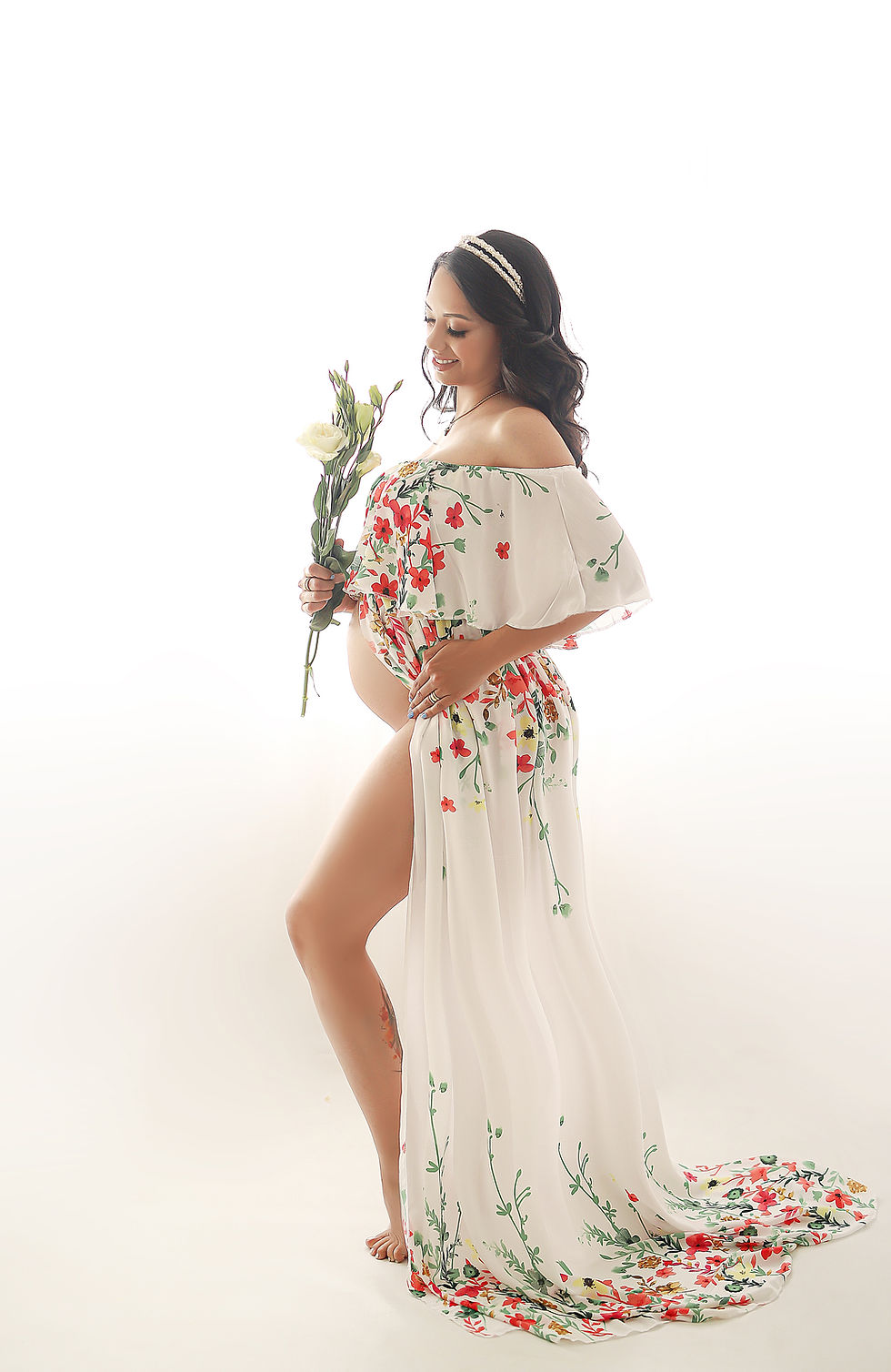 Miniatura: 0203a - CONJUNTO CIGANINHA FLORAL - MÃE E 1 FILHA