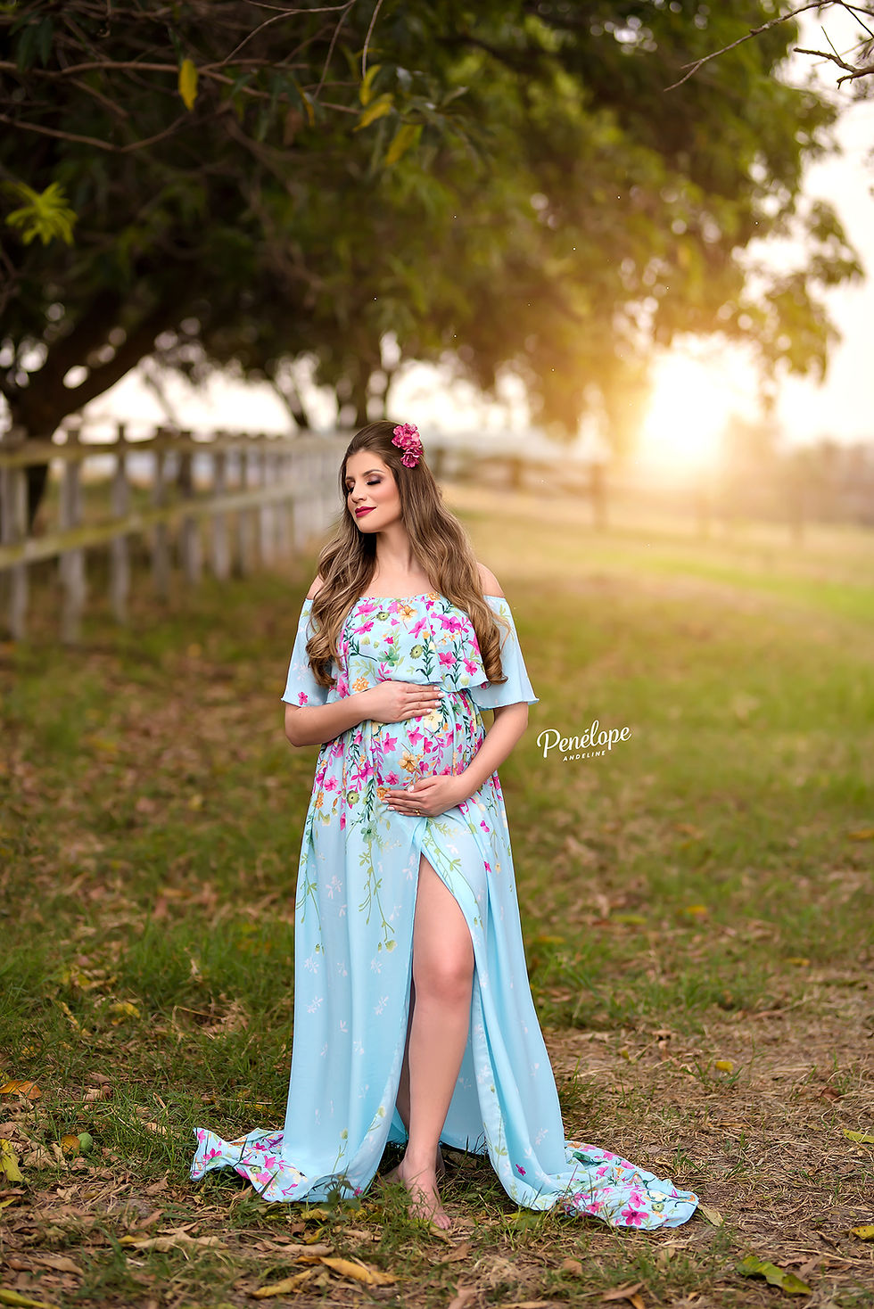 Miniatura: 0203a - CONJUNTO CIGANINHA FLORAL - MÃE E 1 FILHA