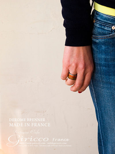 サムネイル： フランス ヴィンテージ リング DEROME BRENNER/MADE IN FRANCE（TJ10615）