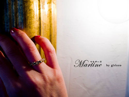 サムネイル： MARTINE K18 ゴールドリング（M017）