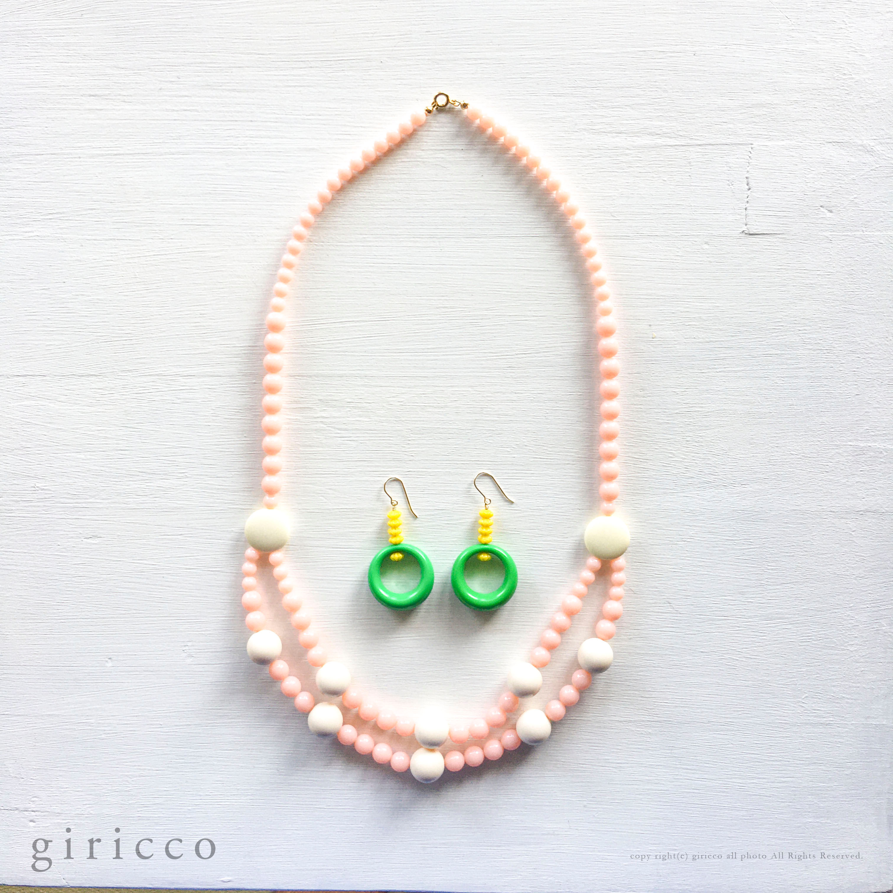 ジャパンヴィンテージ70s-80sネックレス＆ピアス(SP006)