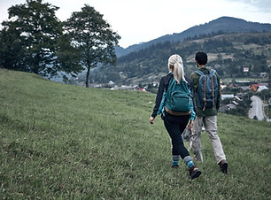 Couple Hiking Outdoor