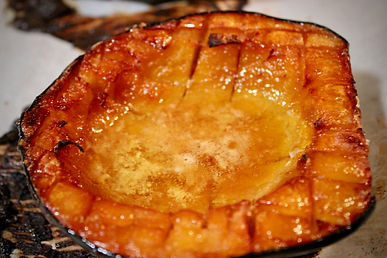 butter and brown sugar roasted acorn squash