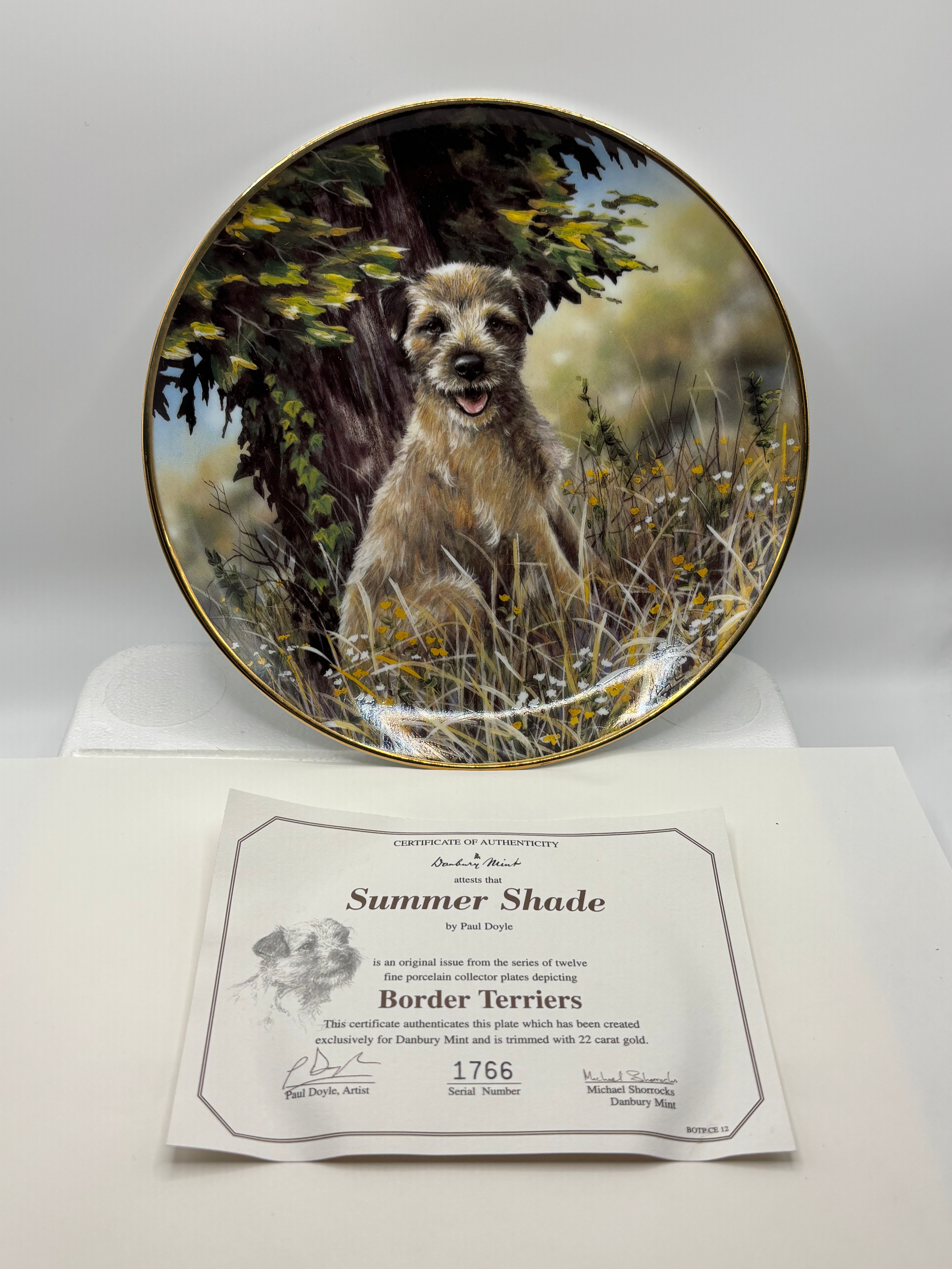 Paul Doyle collector plate ‘Summer Shade’