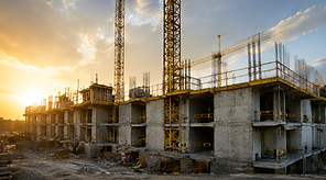 Baustelle als Grundlage für technische Dokumentation und Datenerfassung.