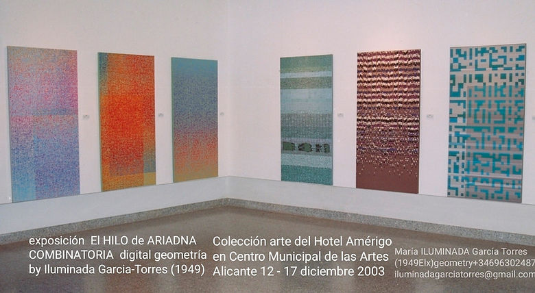 2003 exposición EL HILO DE ARIADNA -Comb