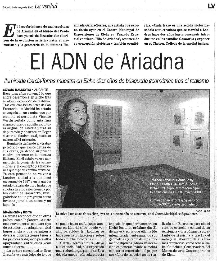 2000·texto de Sergio Balseyro. geometría Trazado Espacial Continuo Hilo de Ariadna by Mar