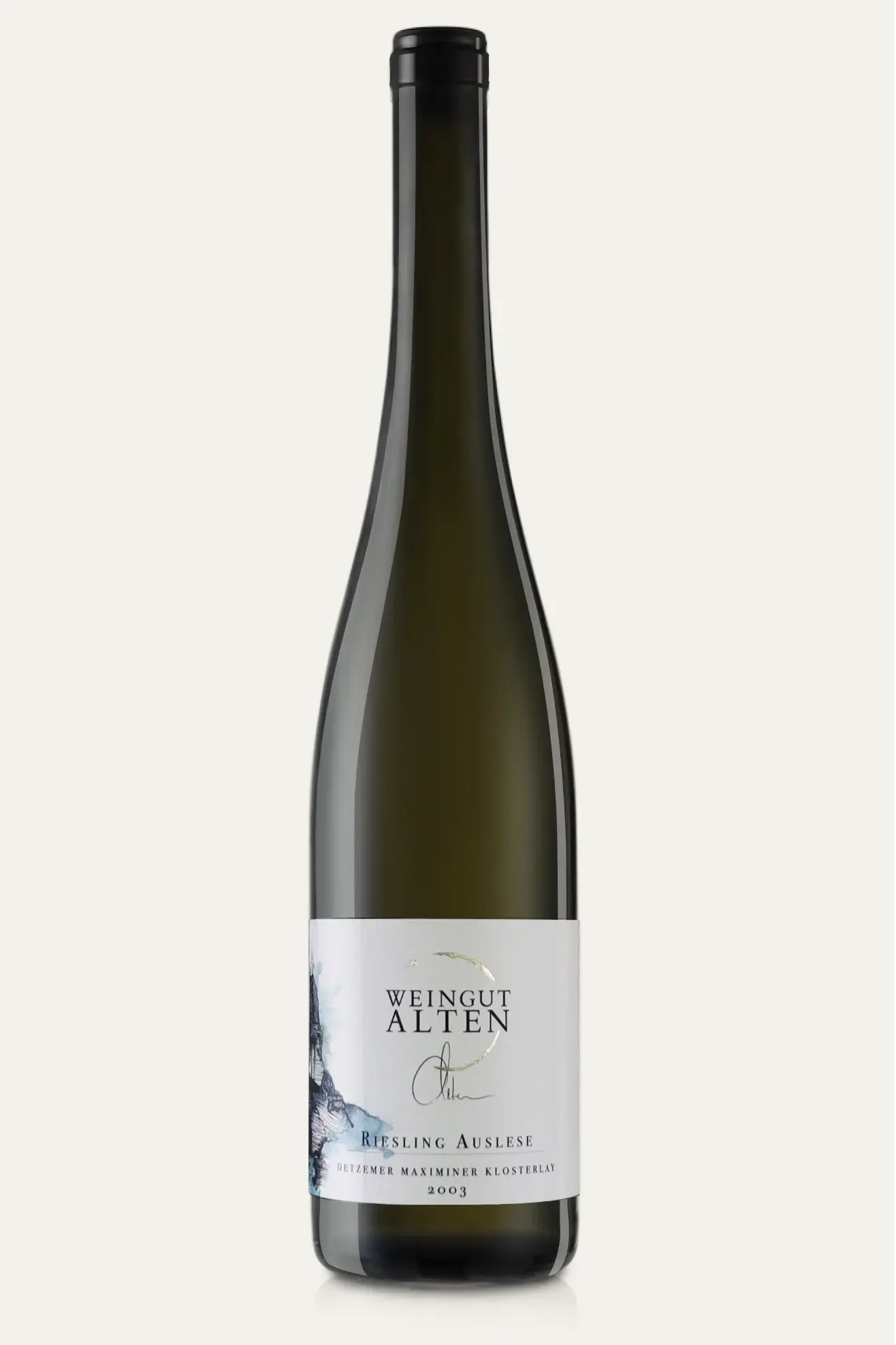 Weingut Alten Weißwein Flasche