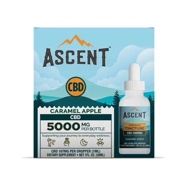 ASCENT - CBD Tincture - 5000mg CBD - Natural