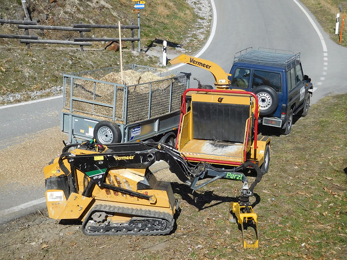 Broyeuse BC230 en utilisation