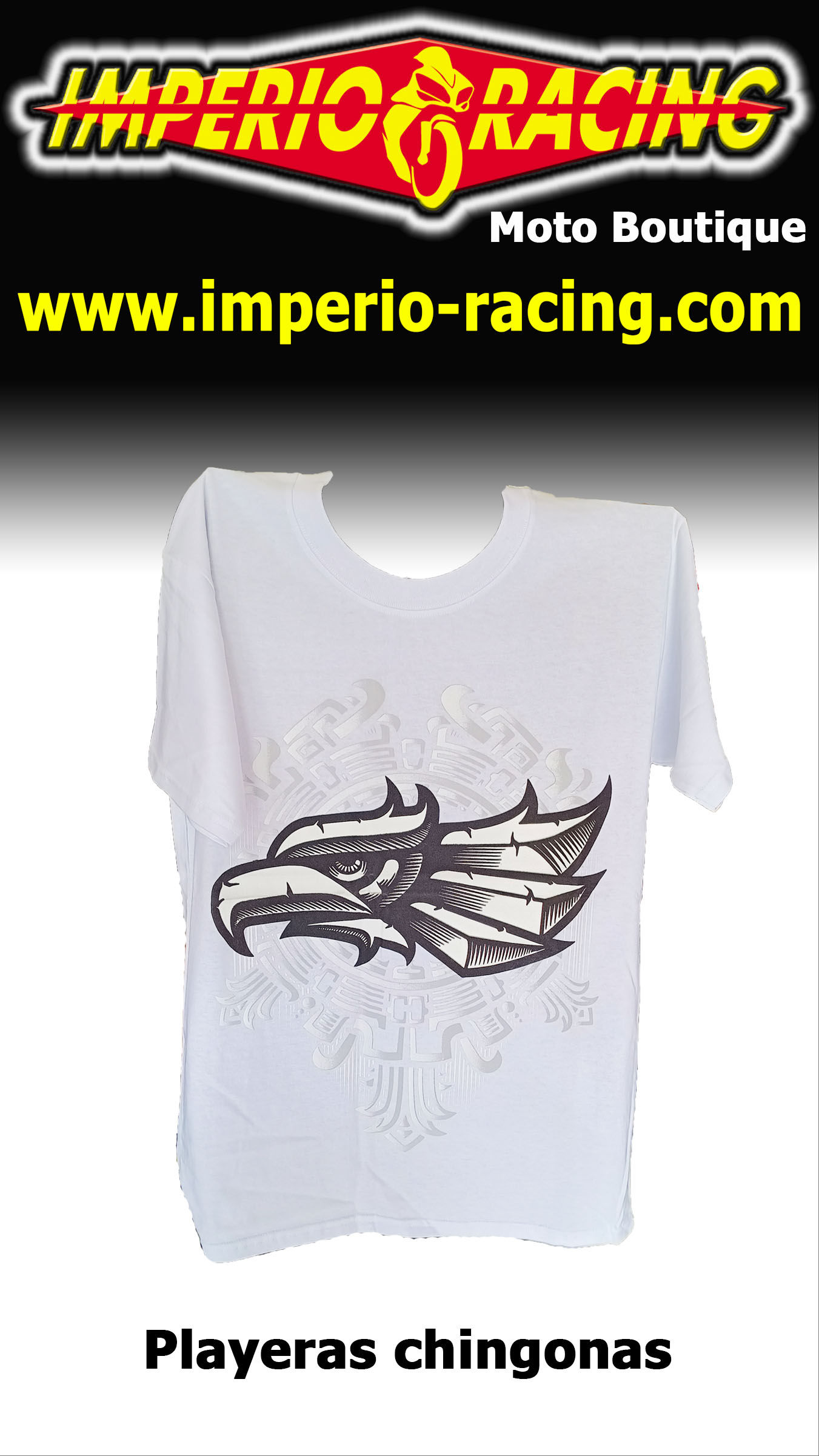 Playera Aguila de Mexico Blanco