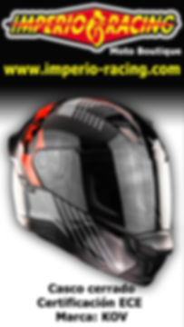 Casco Cerrado X-KOV Sonico Negro/Rojo Brilloso certificado ECE 22-06