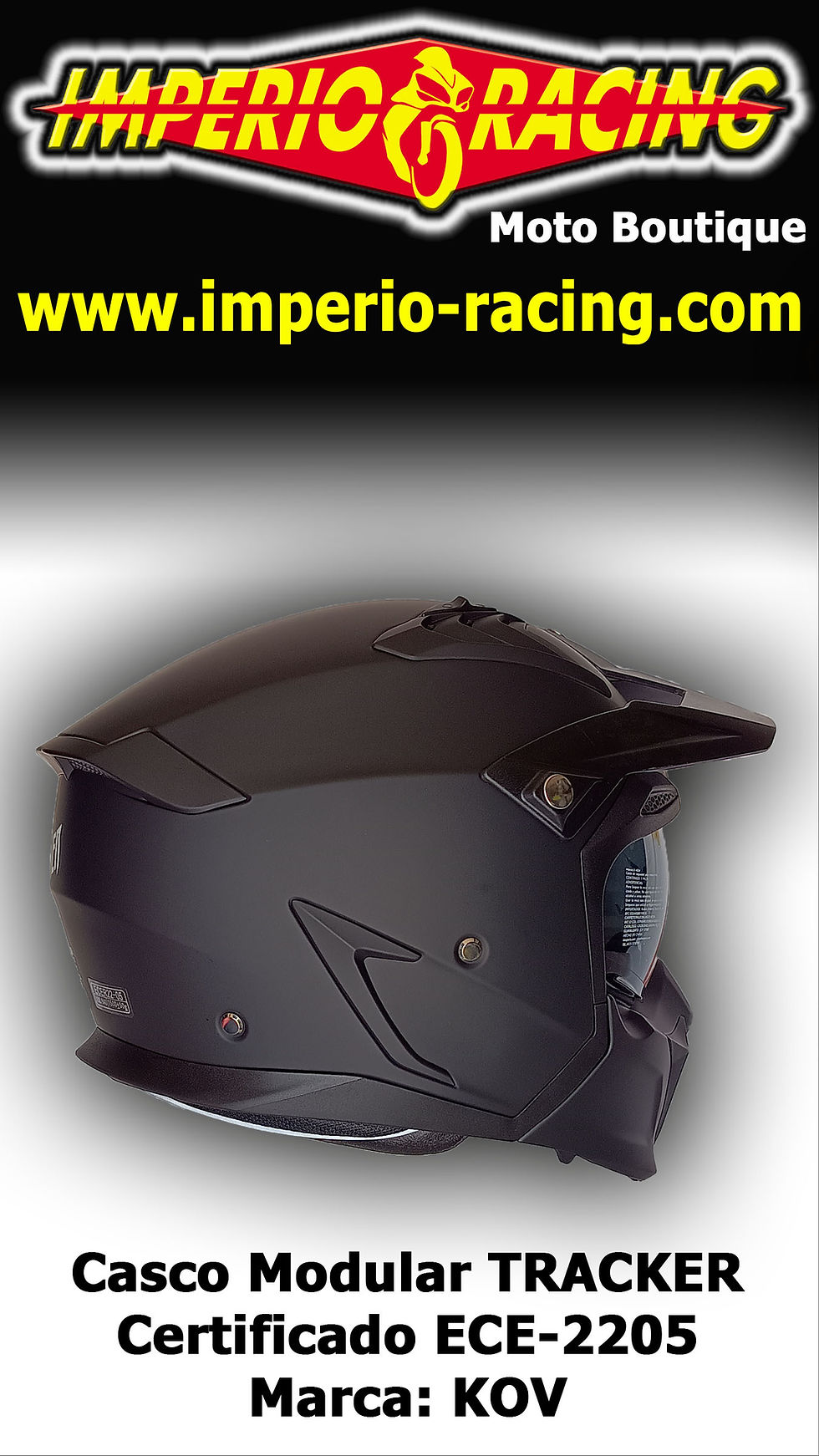 Miniatura: Casco Modular TRACKER. certificado ECE-2205/ KOV