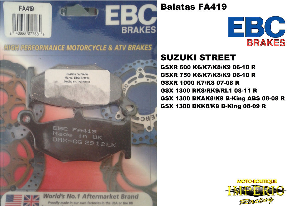 Pastilla freno FA419HH / EBC