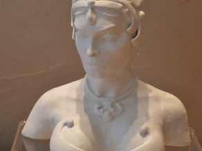 SCULPTURE: Buste féminin "ZÉNOBIE"