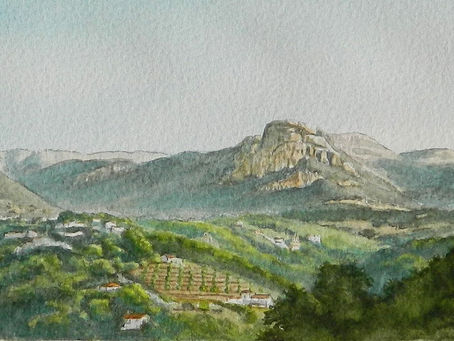 Autres AQUARELLES/ILLUSTRATIONS : autour du BAOU DE ST JEANNET