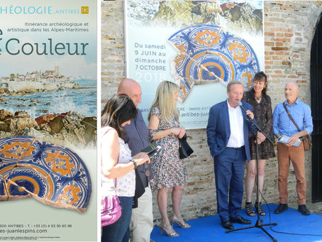 2018 : Les AQUARELLES de l’EXPOSITION « DE TERRE ET DE COULEUR» au MUSÉE ARCHÉOLOGIQUE d’ANTIBES
