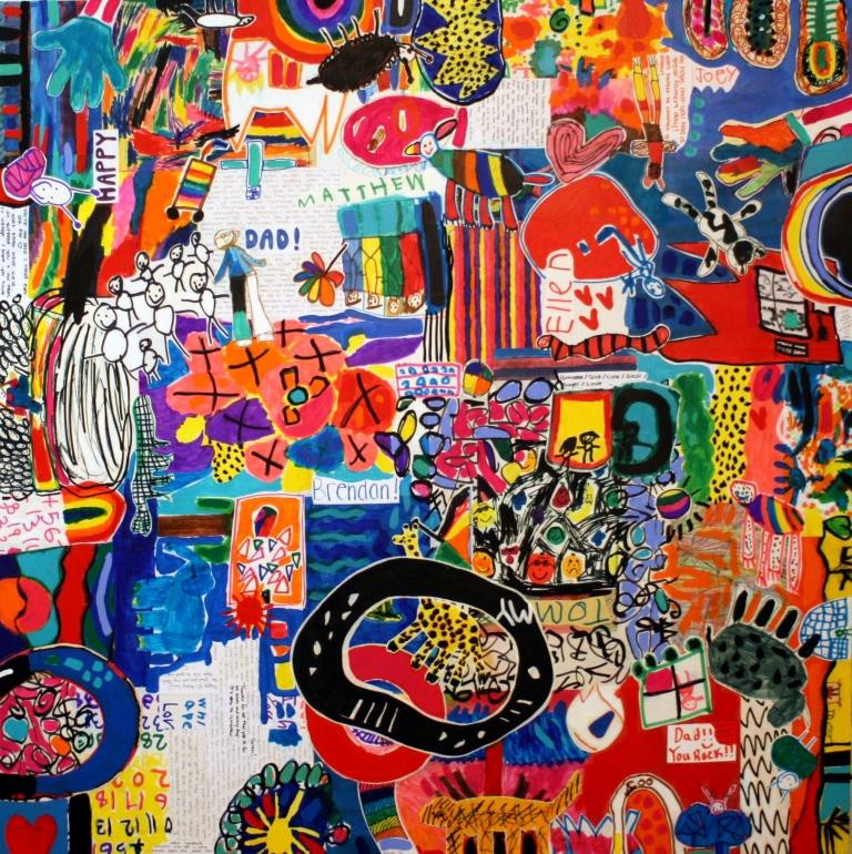 Kids Art Art Collage by Mimi Gravel Quebec