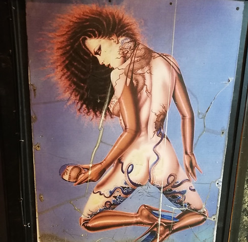 Картина на улице баров в Айя-Напе