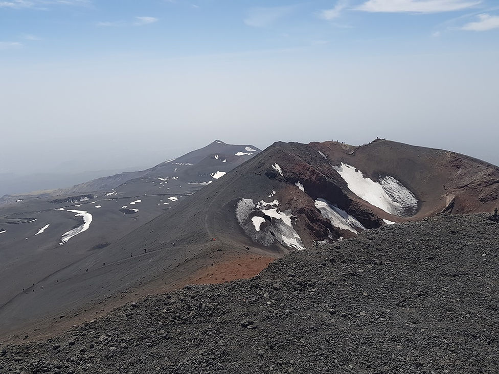 The second crater of Mount Etna