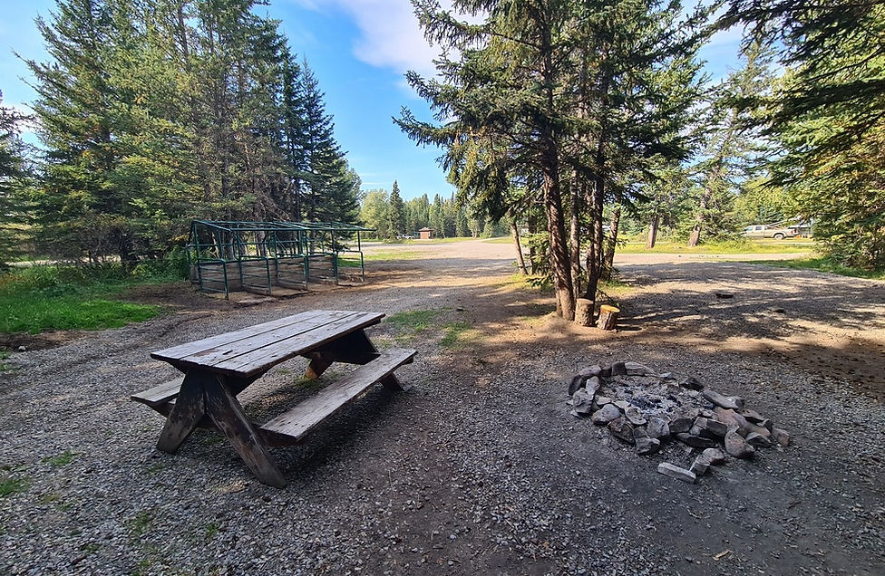 Relaxation area with horses
