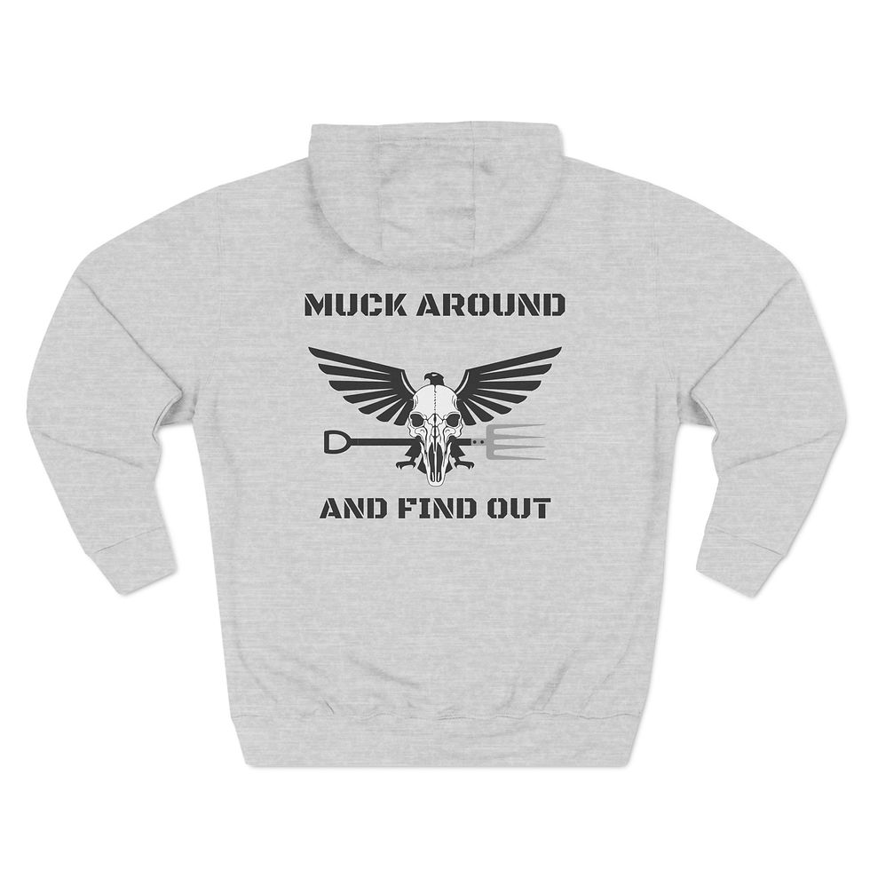 Thumbnail: Muck Around and Find Out Unisex Fleece Hoodie