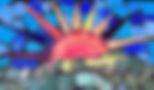 Sun rays mosaic