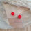 Miniature : Anneaux marqueurs tricot Pompon rouge