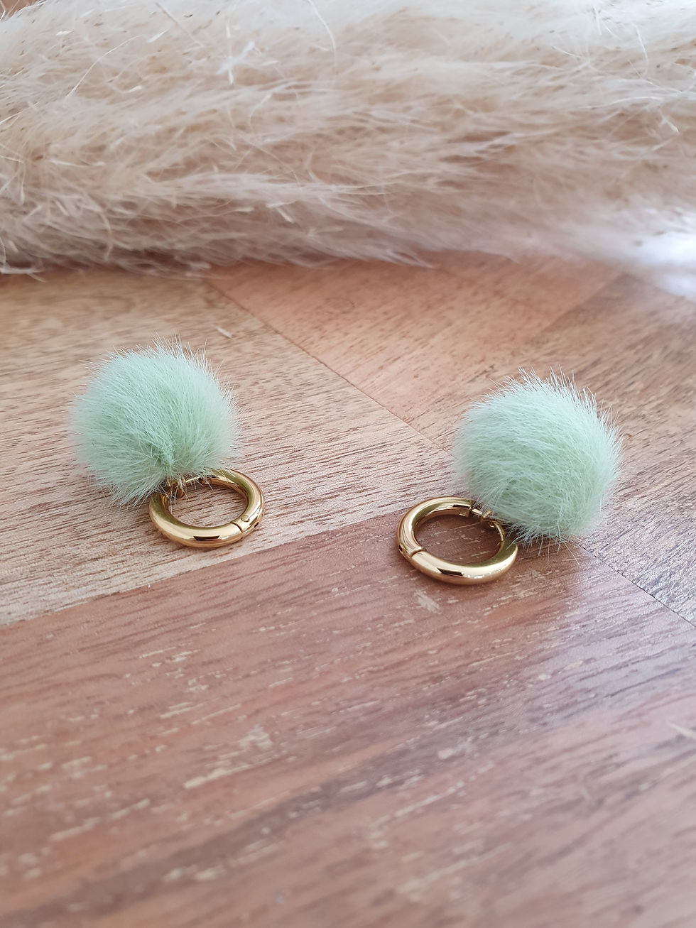 Miniature : marqueurs tricot pompon vert