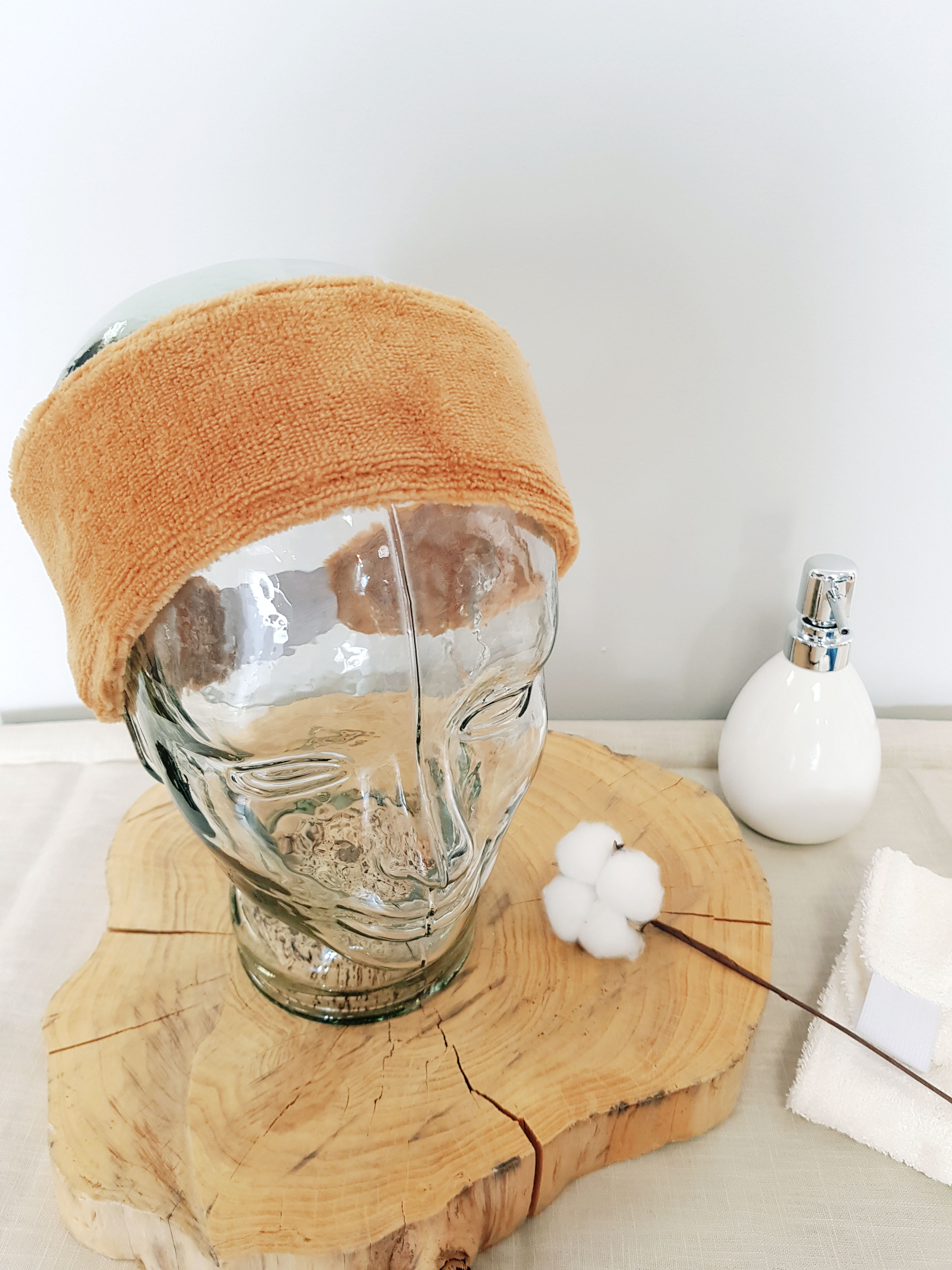 Bandeau démaquillage - Moutarde