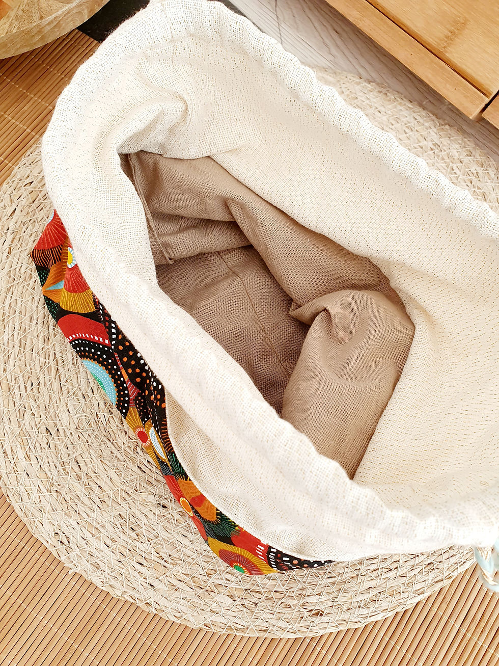 Miniature : sac rangement projet tricot seventies