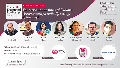 "Education in the times of Corona: Are we entering a radically new age of learning?"