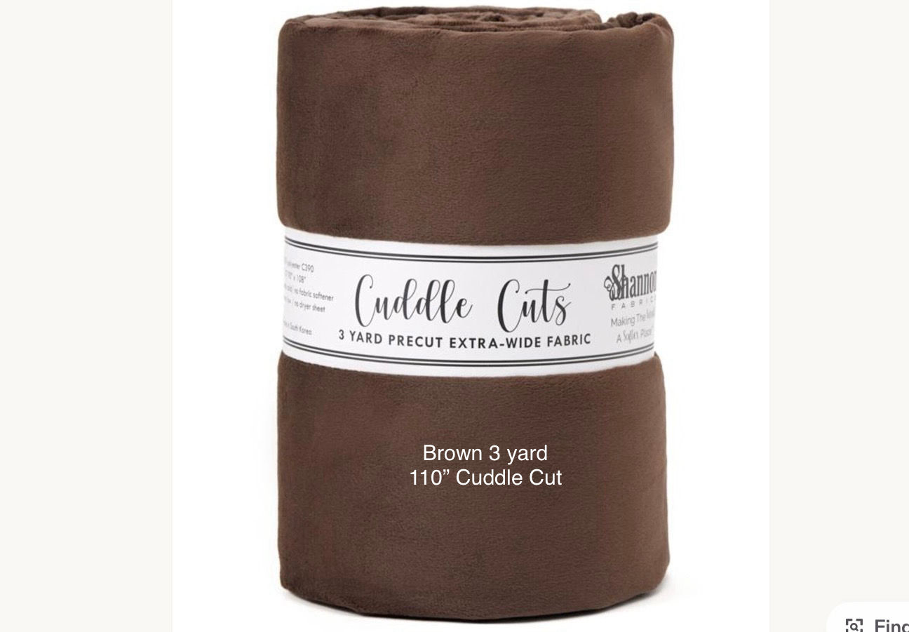Brown 3 Yard 110” Cuddle Cut