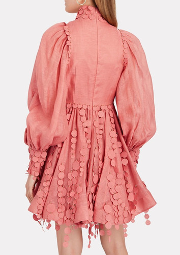 zimmermann concert linen mini dress Concert linen mini dress Zimmermann Purple size S International in Linen
