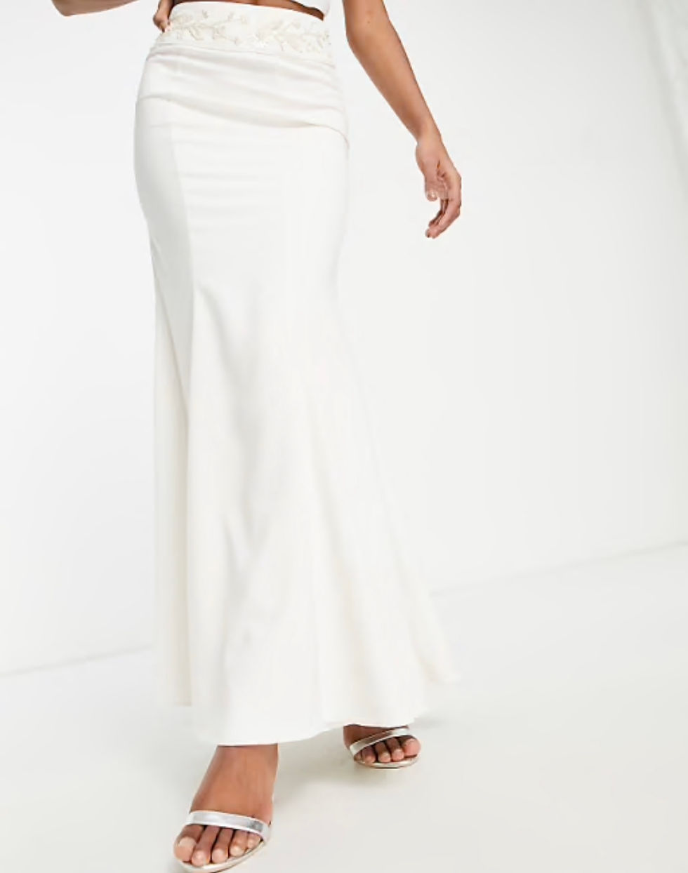 Thumbnail: Hope & Ivy Emma Bridal Top & Skirt Set