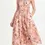 Thumbnail: Zimmermann Rosa Laced Picnic Midi Dress in Pink Peony Floral