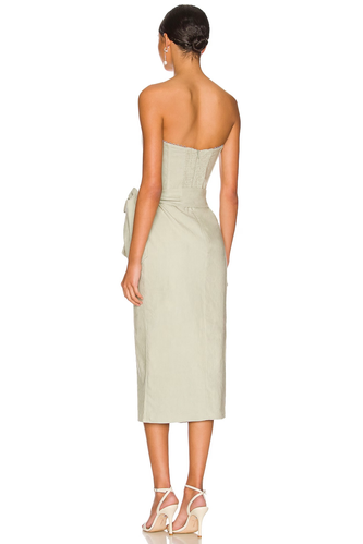 v. chapman liliana linen midi dress V. Chapman Liliana Dress in Sage