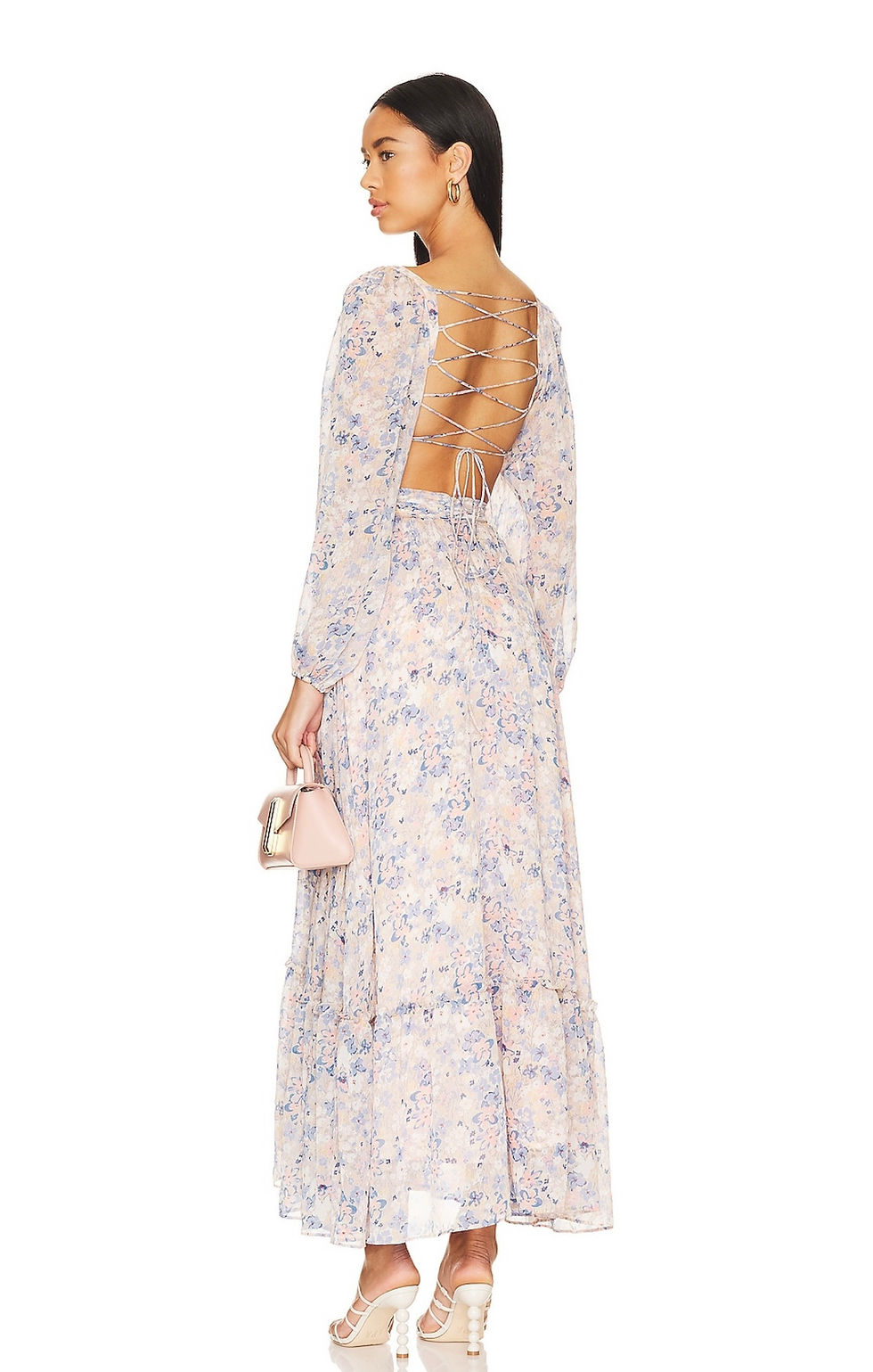 Thumbnail: ASTR the Label Kammy Dress in Blue Pink Multi