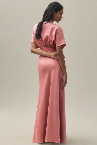 bhldn leila satin charmeuse dress BHLDN + Leila Satin Charmeuse Maxi Dress