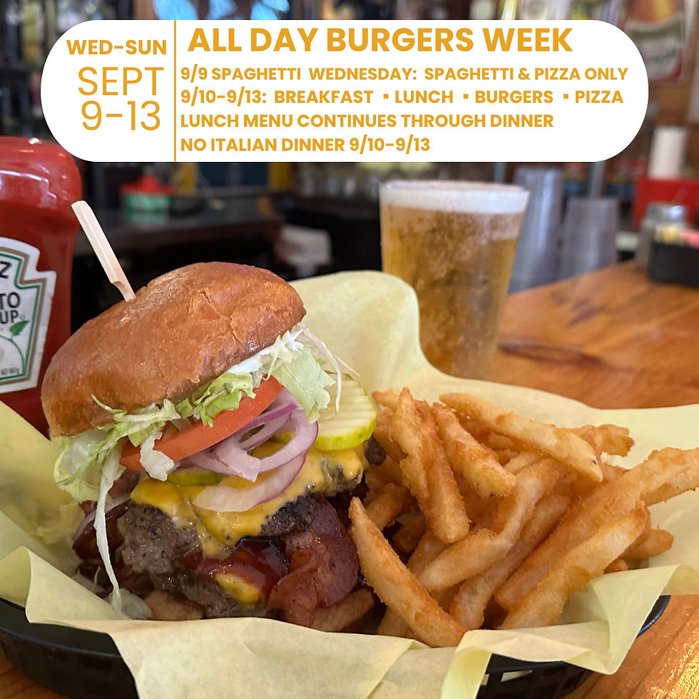All Day Burgers Week!