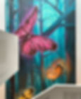 Top 35ft of my 6 story mural- first time