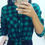 Miniatura: Camisa xadrez verde