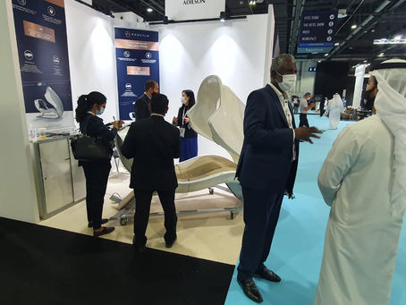 L'équipe ADILSON dévoile son innovation PODCALM au salon TheHotelShow à Dubai