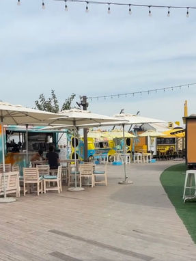 Sports and activity area at Kite Beach in Dubai