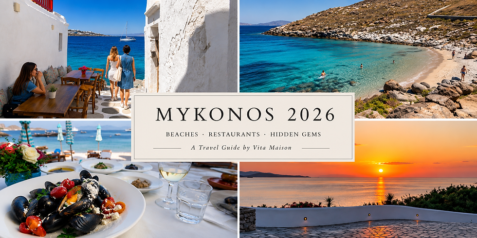 “Mykonos 2026 — Start of Season: My Honest Guide to Beaches, Restaurants & Hidden Gems”