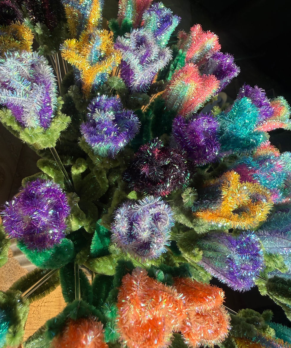Thumbnail: Handmade fantasy glitter rosebud inspired by the magical world of Myrrakai and the Enchanted Hidden forest