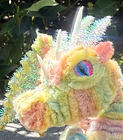 Handcrafted pipe cleaner rainbow dragon