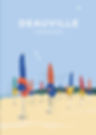Les célèbres parasols de la plage de Deauville