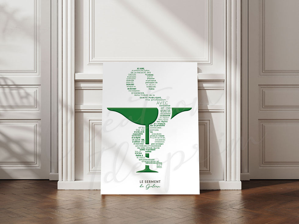 Toile serment des pharmaciens