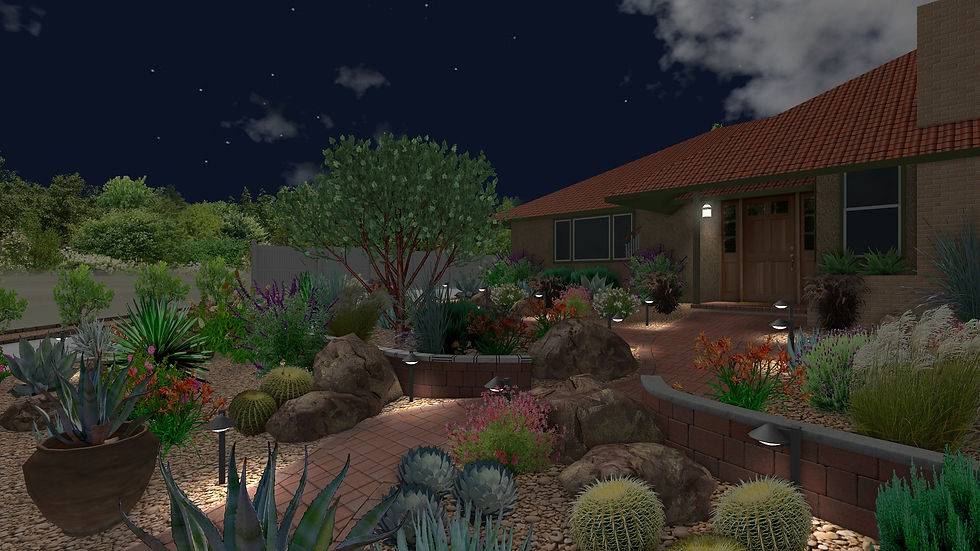 Night view of Le Conte Drive